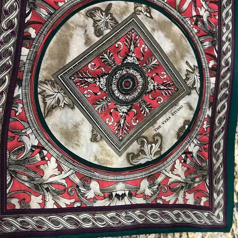 The Vera Studio Vintage Lightweight Printed Rectangle Scarf